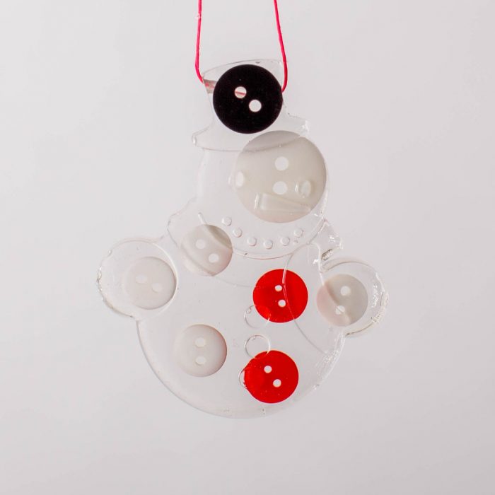 Button Snowman Handmade Christmas decorations